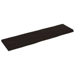 vidaXL Table Top Dark Brown 180x50x(2-6) cm Treated Solid Wood Live Edge 2