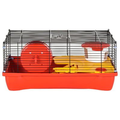 Hamster Cage Red 58x32x36 cm Polypropylene and Metal