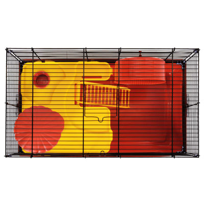 Hamster Cage Red 58x32x36 cm Polypropylene and Metal