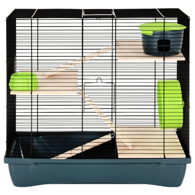 Hamster Cage Grey 58x32x54 cm Polypropylene and Metal