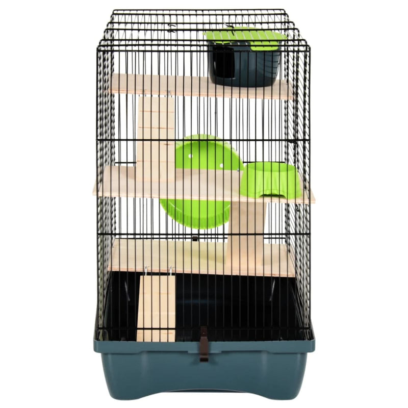 Hamster Cage Grey 58x32x54 cm Polypropylene and Metal