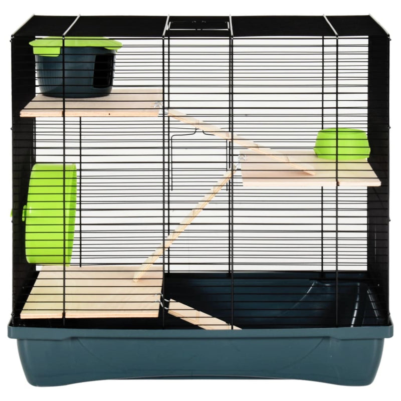 Hamster Cage Grey 58x32x54 cm Polypropylene and Metal