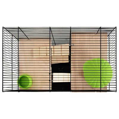 Hamster Cage Grey 58x32x54 cm Polypropylene and Metal