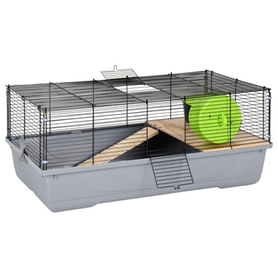 Hamster Cage Grey 80x45x34 cm Polypropylene and Metal