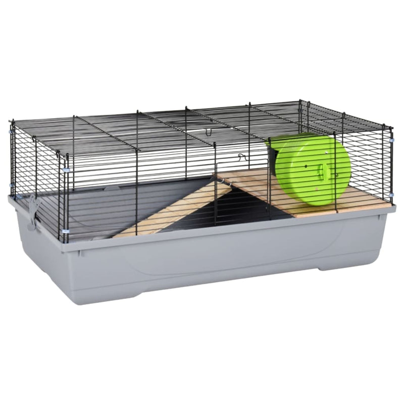 Hamster Cage Grey 80x45x34 cm Polypropylene and Metal