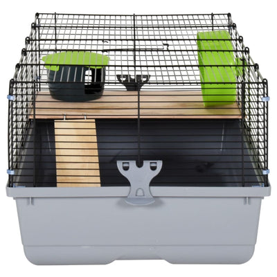 Hamster Cage Grey 80x45x34 cm Polypropylene and Metal