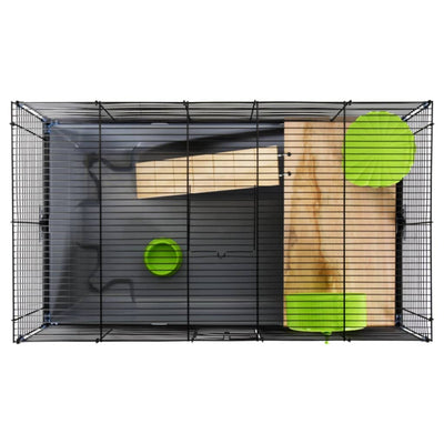 Hamster Cage Grey 80x45x34 cm Polypropylene and Metal