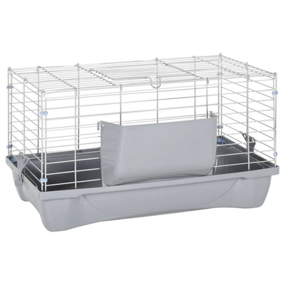 Small Animal Cage Grey 58x32x31 cm Polypropylene and Metal