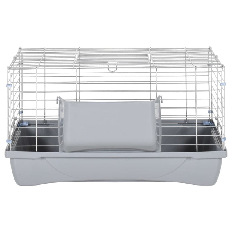 Small Animal Cage Grey 58x32x31 cm Polypropylene and Metal