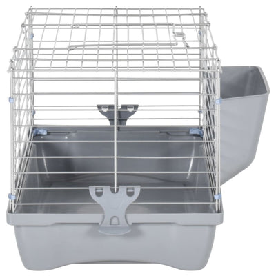 Small Animal Cage Grey 58x32x31 cm Polypropylene and Metal