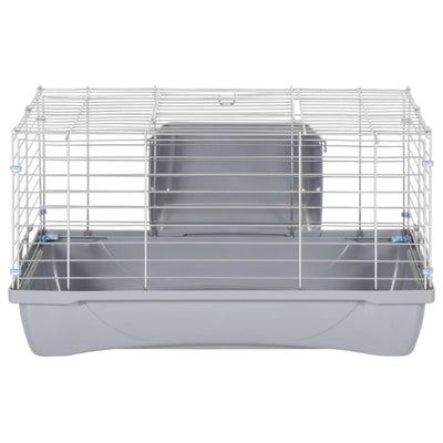 Small Animal Cage Grey 58x32x31 cm Polypropylene and Metal