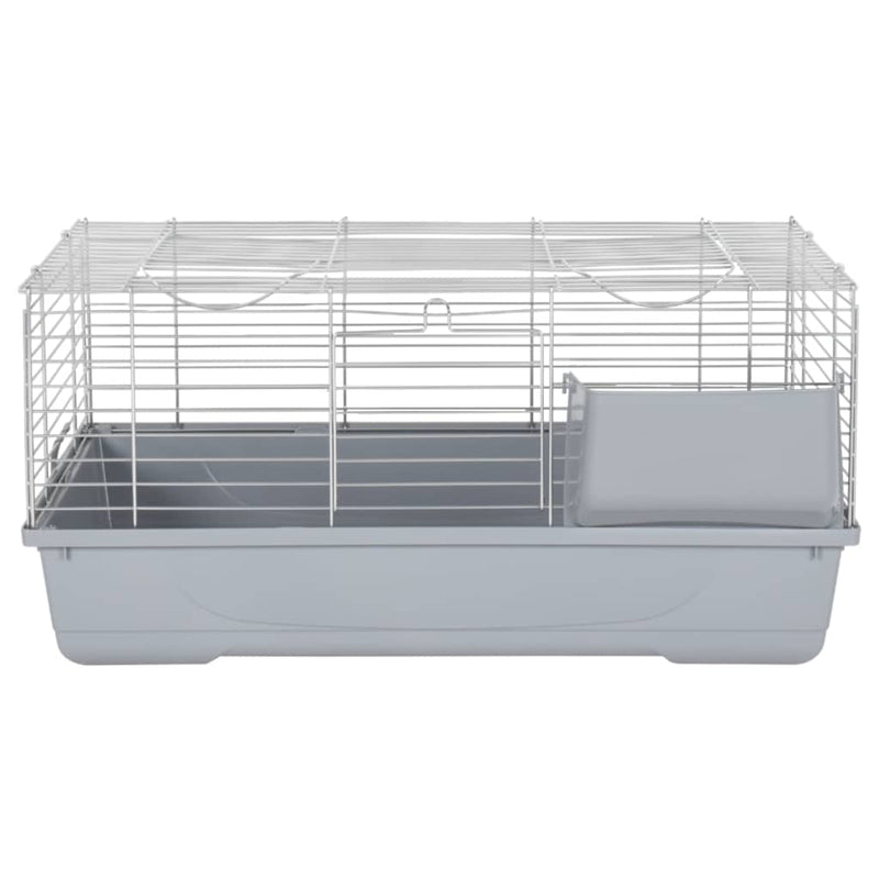 Small Animal Cage Grey 80x45x39 cm Polypropylene and Metal