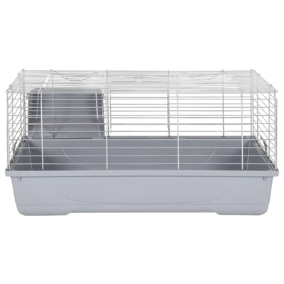 Small Animal Cage Grey 80x45x39 cm Polypropylene and Metal