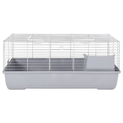 Small Animal Cage Grey 100x53x46 cm Polypropylene and Metal