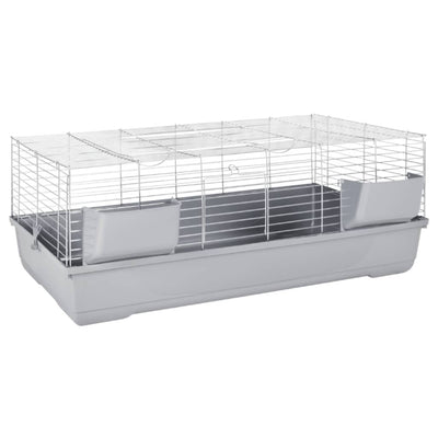 Small Animal Cage Grey 118x59x46 cm Polypropylene and Metal