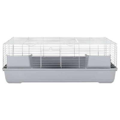 Small Animal Cage Grey 118x59x46 cm Polypropylene and Metal