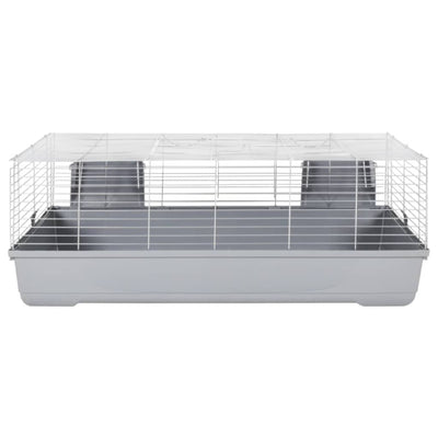 Small Animal Cage Grey 118x59x46 cm Polypropylene and Metal