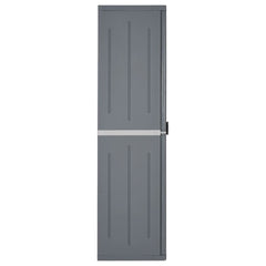 vidaXL Garden Storage Cabinet Grey 65x45x172 cm PP Rattan 3