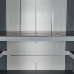 vidaXL Garden Storage Cabinet Grey 65x45x172 cm PP Rattan 6