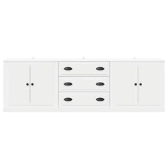 Sideboards 3 pcs Engineered Wood White