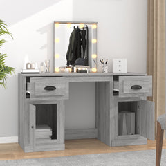 vidaXL Dressing Table | Grey Sonoma | Engineered wood, acrylic | 130x50x132.5 cm 3