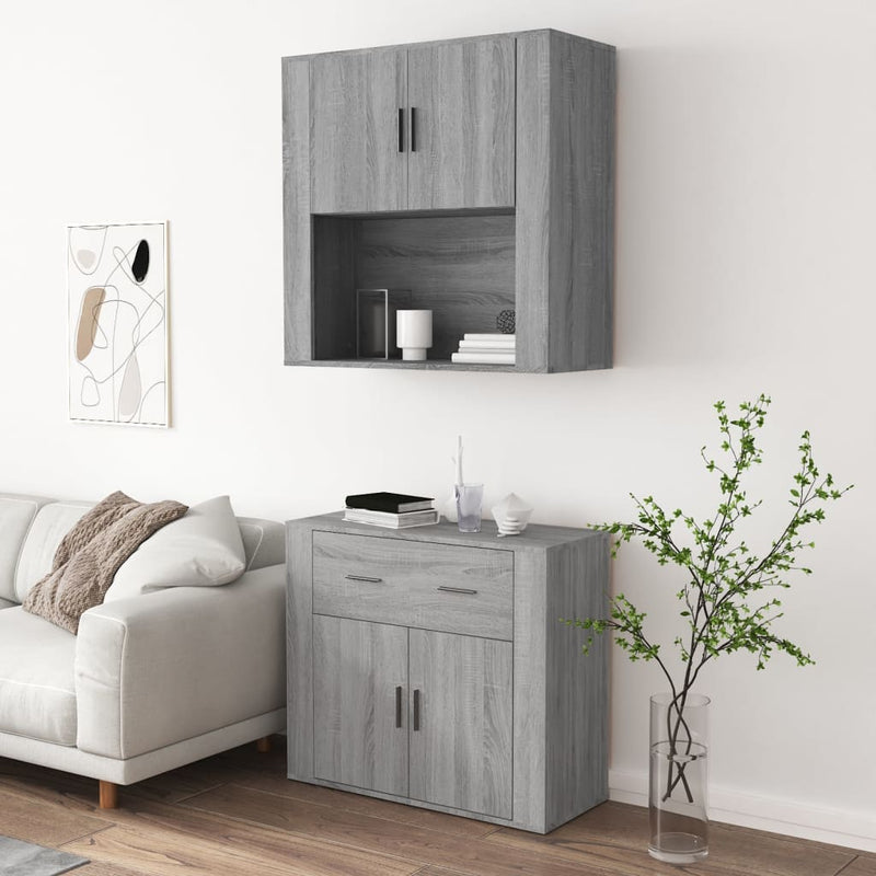 Highboard Grey Sonoma Engineered Wood