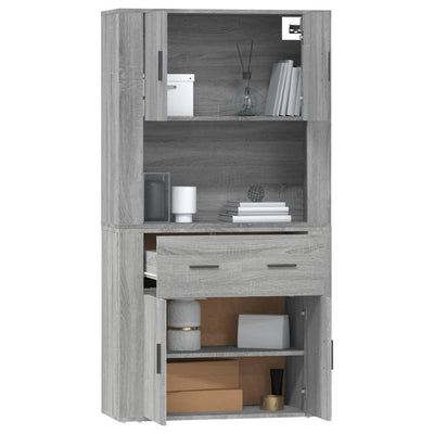 Highboard Grey Sonoma Engineered Wood