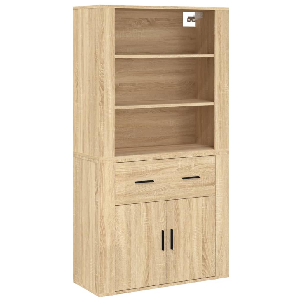 Highboard Engineered Wood Sonoma oak