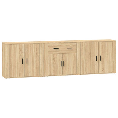 Sideboards 3 pcs Sonoma Oak Engineered Wood