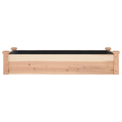 vidaXL Garden Raised Bed with Liner 120x60x25 cm Solid Wood Fir 4