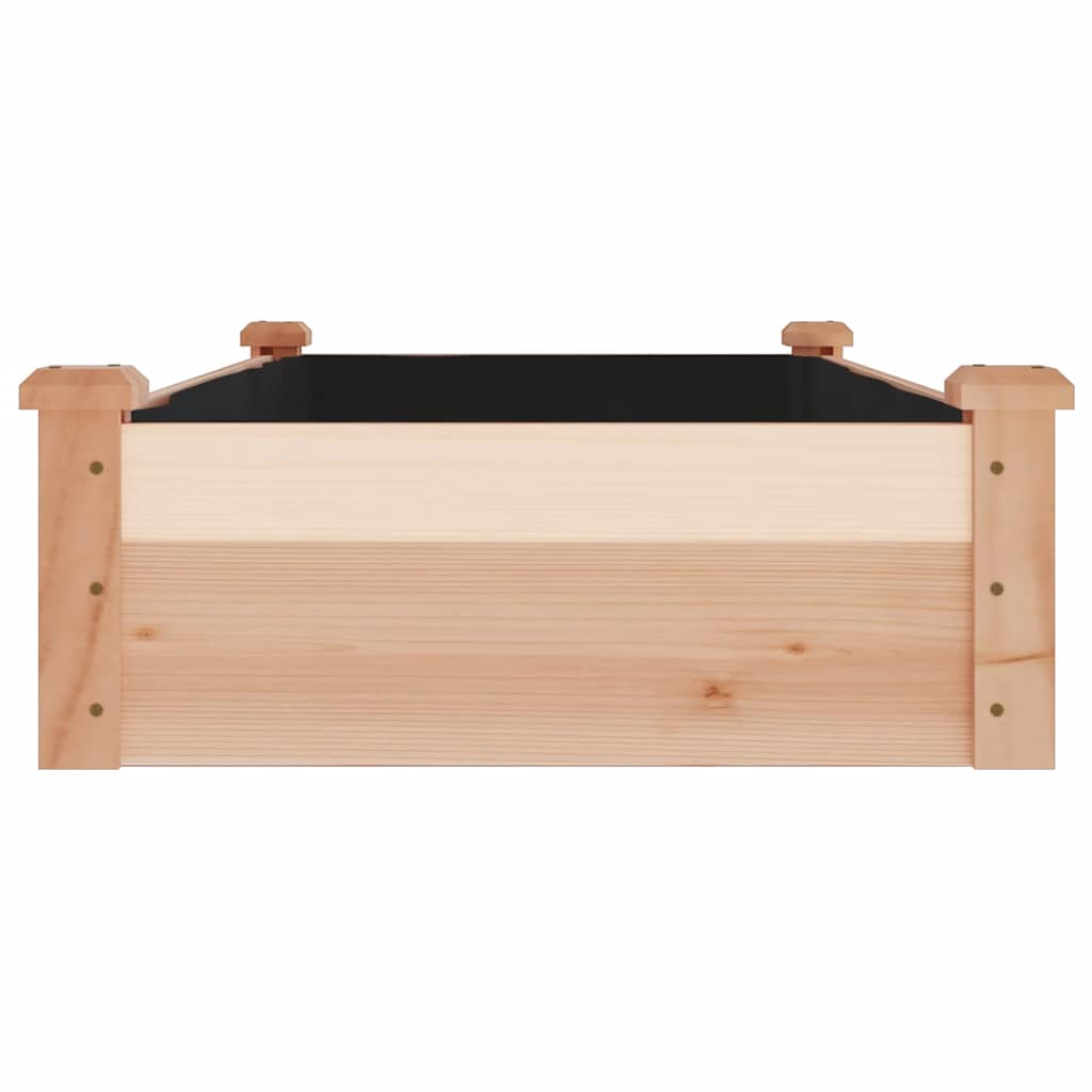 vidaXL Garden Raised Bed with Liner 120x60x25 cm Solid Wood Fir 5