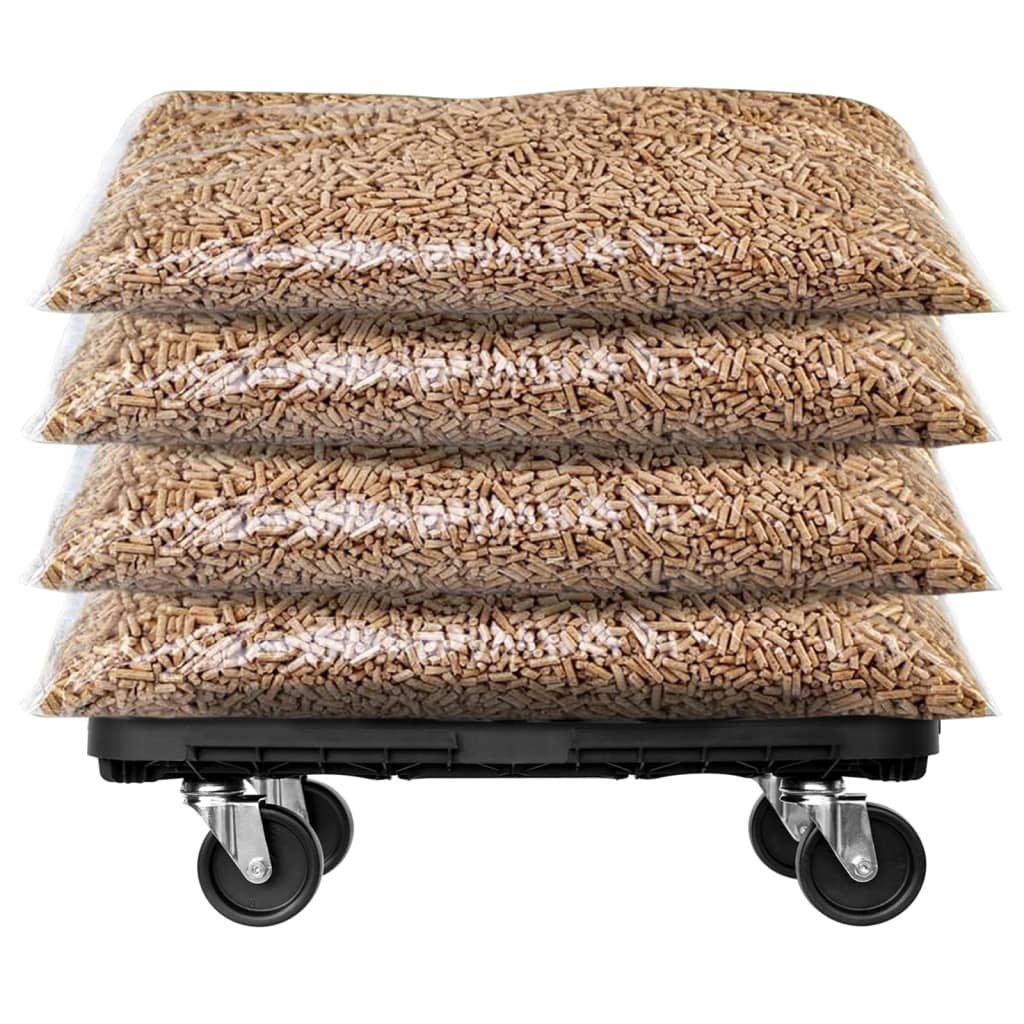 vidaXL Transport Trolley Black Polypropylene 300 kg 6