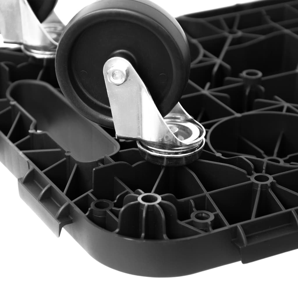 vidaXL Transport Trolley Black Polypropylene 300 kg 5