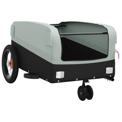 vidaXL Bike Trailer Black and Grey 30 kg Iron 5