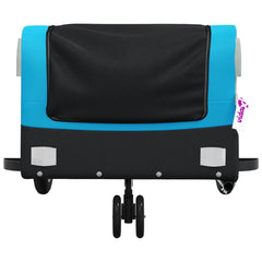 vidaXL Bike Trailer Black and Blue 30 kg Iron 6