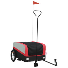 Bike Trailer Black and 45 kg Iron Width 138 cm Red