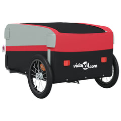 Bike Trailer Black and 45 kg Iron Width 138 cm Red