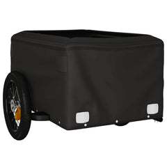 vidaXL Bike Trailer Black and Red 30 kg Iron 5