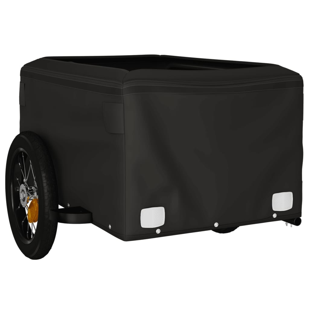 vidaXL Bike Trailer Black and Grey 30 kg Iron 5
