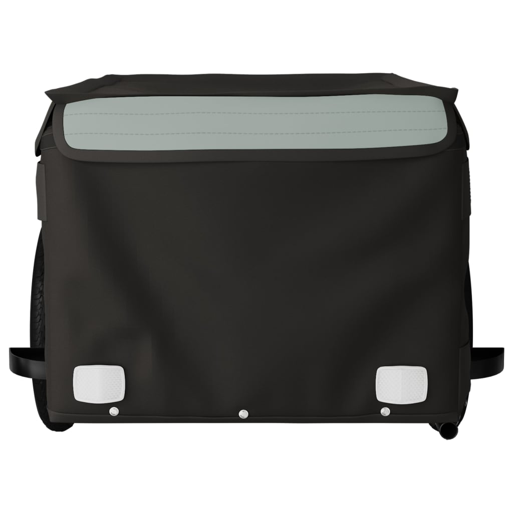 vidaXL Bike Trailer Black and Grey 30 kg Iron 6