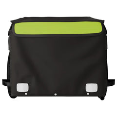 vidaXL Bike Trailer Black and Green 30 kg Iron 6