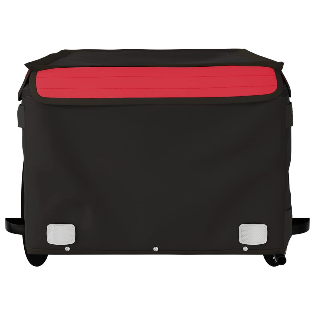 vidaXL Bike Trailer Black and Red 45 kg Iron 5