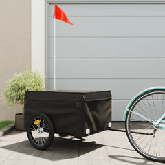 vidaXL Bike Trailer Black and 45 kg Iron Height 52 cm