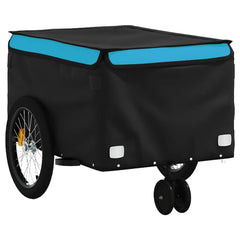 vidaXL Bike Trailer Black and Blue 30 kg Iron 4
