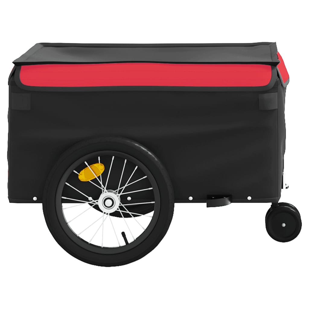 vidaXL Bike Trailer Black and Red 45 kg Iron 6