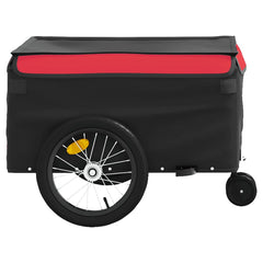 vidaXL Bike Trailer Black and Red 45 kg Iron 6
