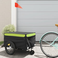 vidaXL Bike Trailer Black and 45 kg Iron Height 52 cm