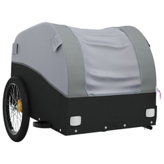 vidaXL Bike Trailer Black and Grey 30 kg Iron 4