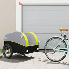 vidaXL Bike Trailer Black and 45 kg Iron Height 68 cm