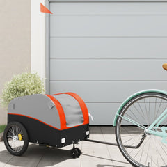 vidaXL Bike Trailer Black and 30 kg Iron Height 53 cm